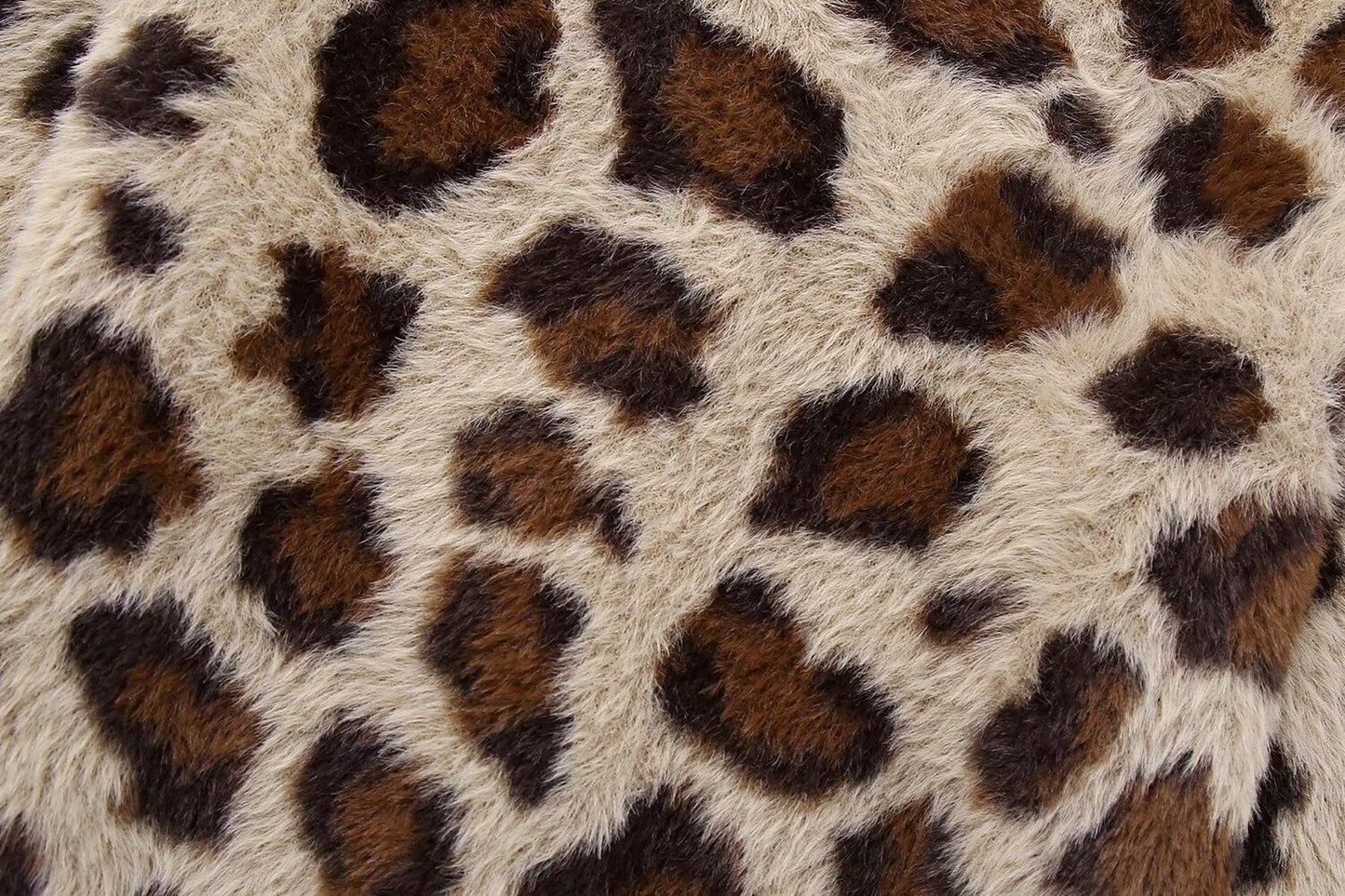 Hong Kong Style Vintage Leopard Print Sweater Coat