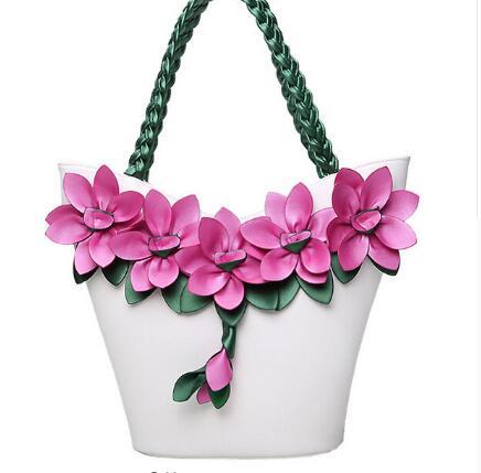 BIRDS women tote designer bag leather handbag flower composite bags women's pouch vintage bolsas brands purse 2