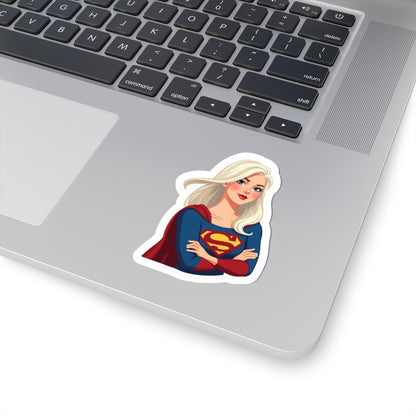 Superhero Kiss-Cut Stickers - Empowering Female Heroine Vinyl Decals for Laptops, Water Bottles, Journals, Gifts, and More!