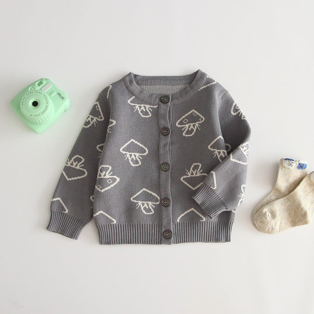 Children's sweater coat Grey