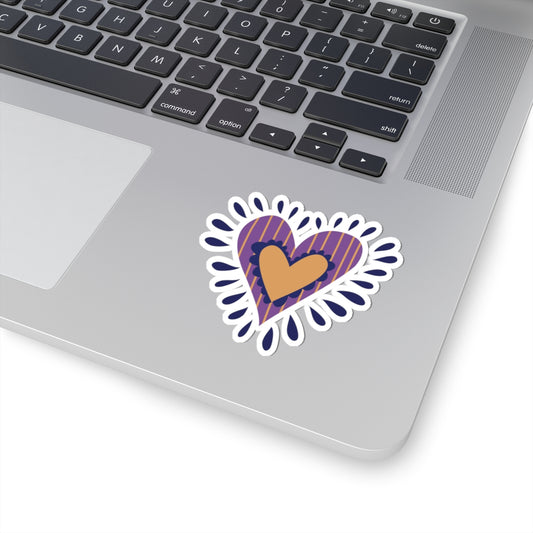 Colorful Heart Kiss-Cut Stickers | Cute Laptop Decals, Love Gifts, Journal Decor, Fun Party Favors, Valentine's Day Craft