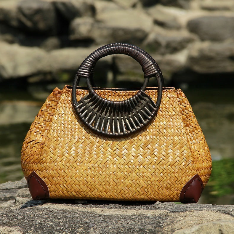 Straw Bag Women's Handbag Hand Bag Beach Bag