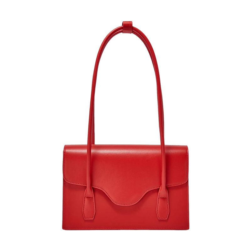 Genuine Leather Red Wedding Bag Women Western Style Wedding Bridal Bag