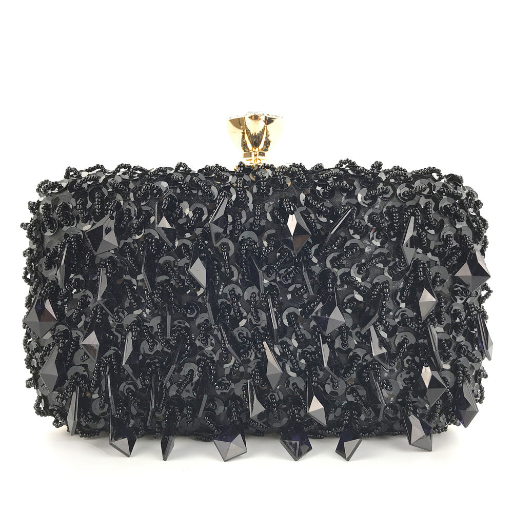 Sequin bag ladies evening bag Black