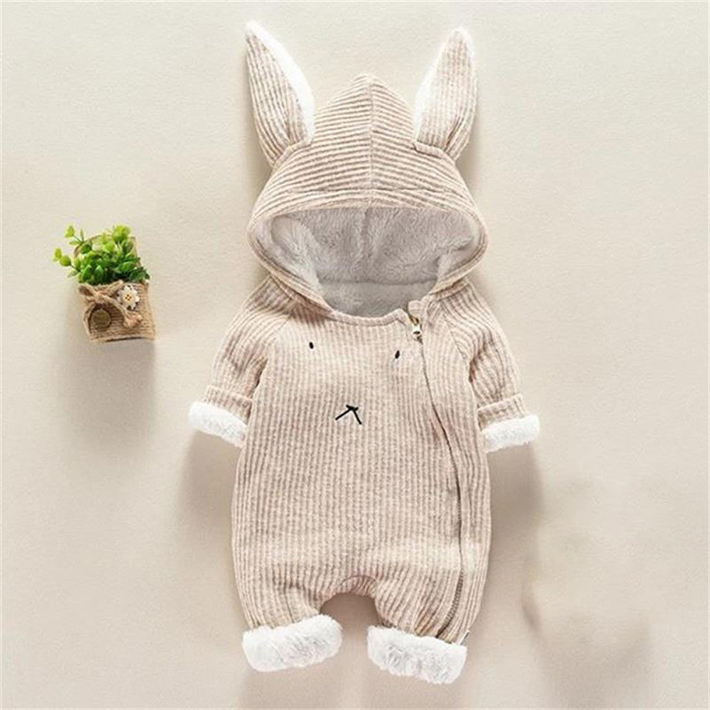 Newborn Infant Baby Boy Girl Cartoon Hooded D Ear Romper