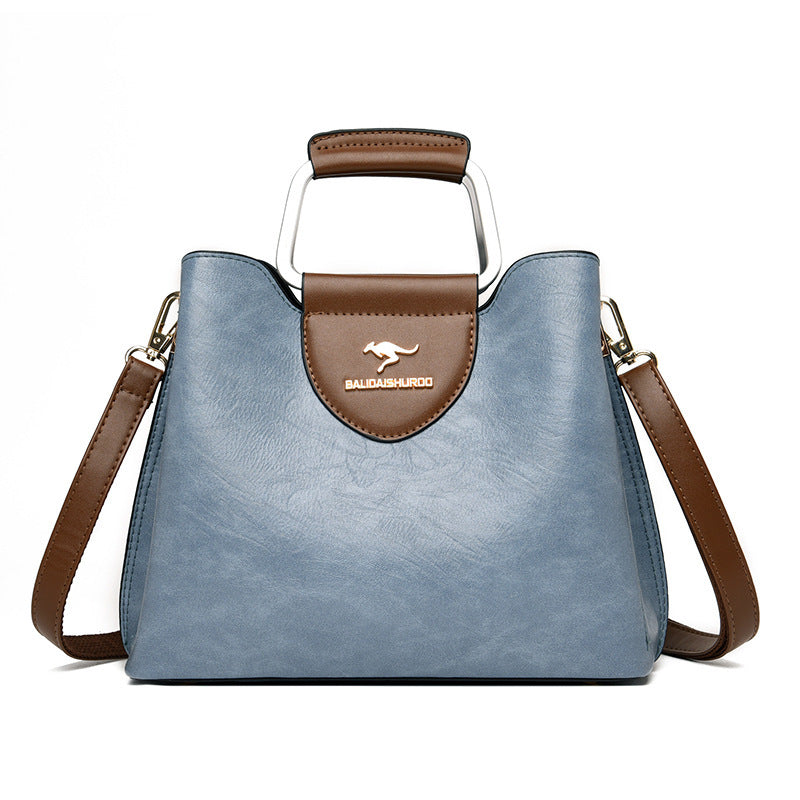 Kangaroo Bag Female Bag New Crossbody Blue