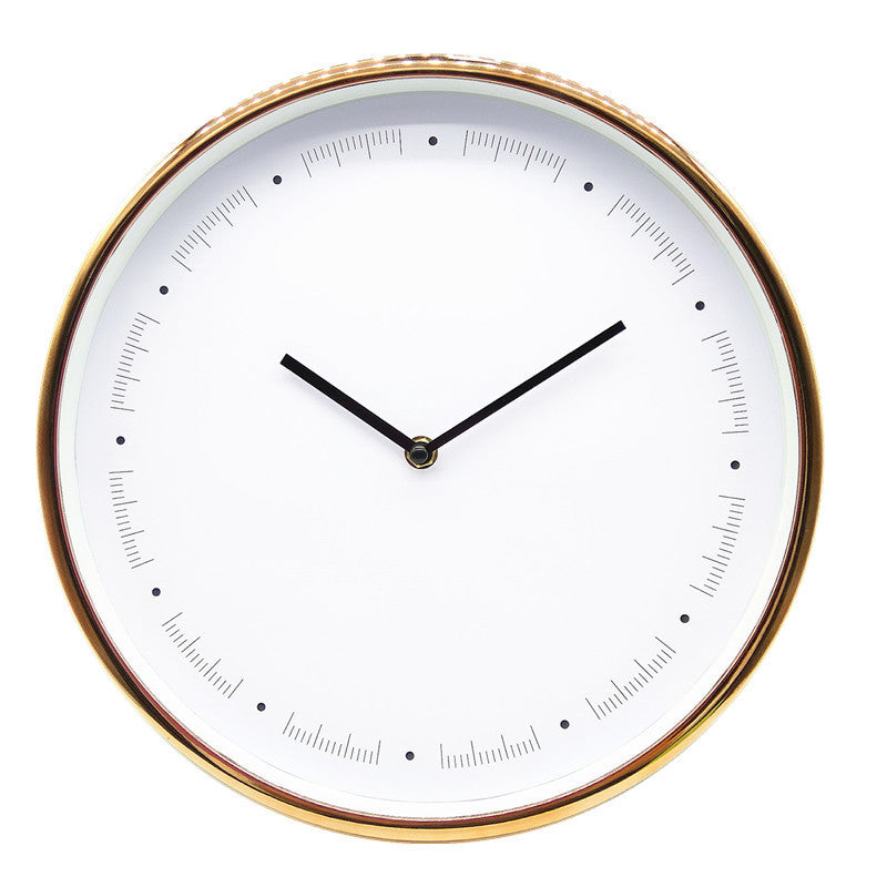 Home Decoration Mute Wall Clock Gold