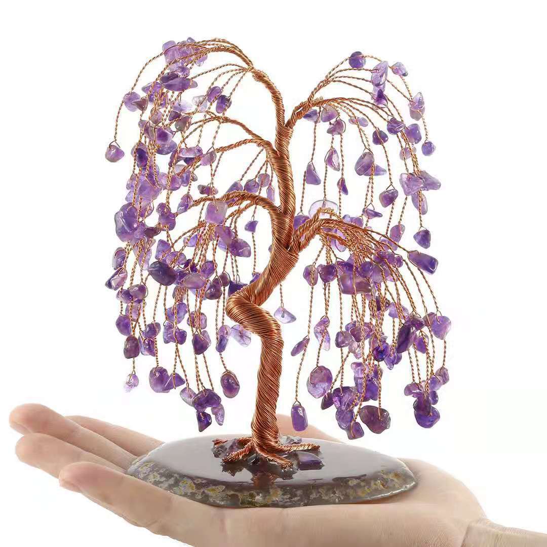 Willow Crafts Home Office Decoration Amethyst