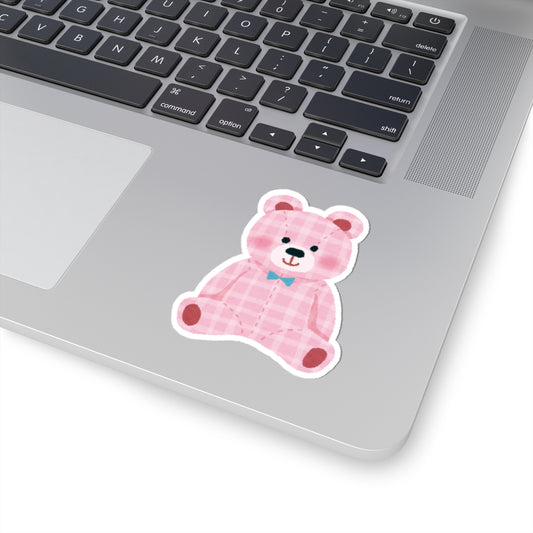 Adorable Bear Kiss-Cut Stickers | Cute Pink Teddy Bear Decals, Laptop Stickers, Scrapbooking, Kid's Party Favors, Gift Tags, [...]