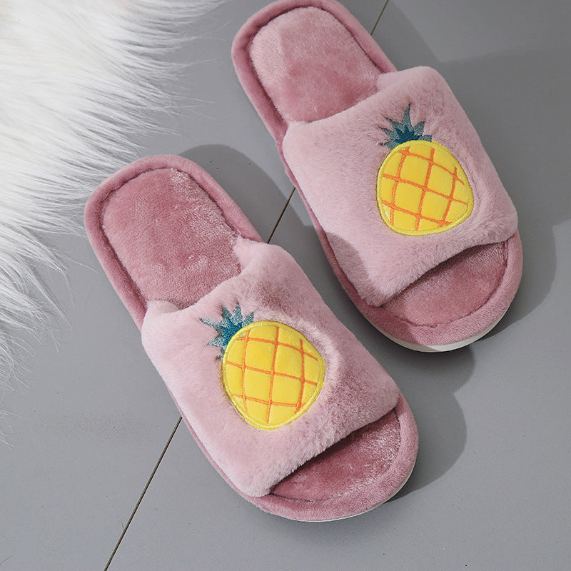 Fruit cotton slippers women Pineapple