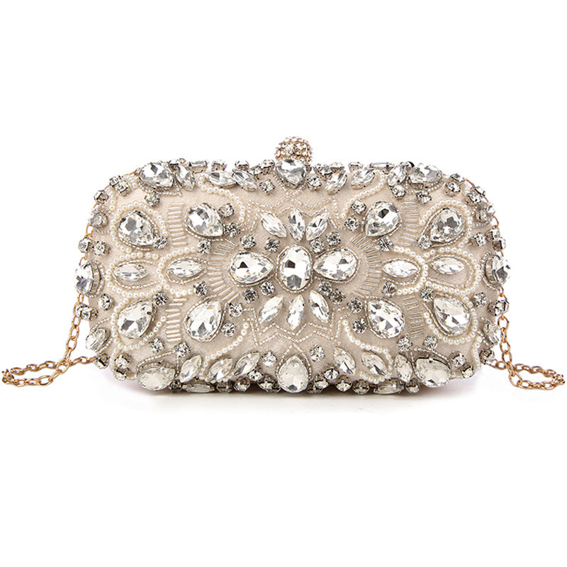 Diamond-studded ladies banquet evening bag YM1988Apricot