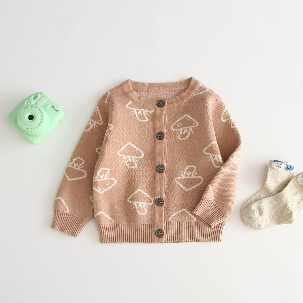 Children's sweater coat Camel Apricot