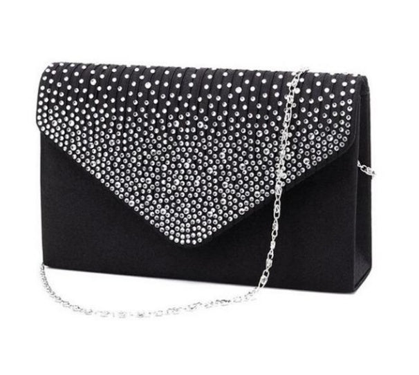 Simple & Elegant Evening Bag - Black Family Black