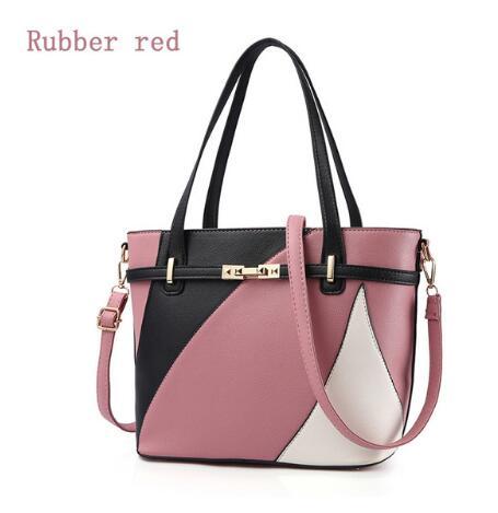 Women Shoulder Bags Fashion Famous Brand Women Handbag Luxury Handbags Crossbody Bag Large Capacity rubber red