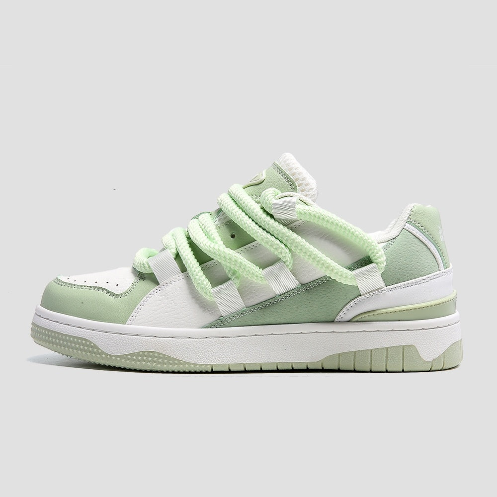 Niche Sneakers Sports Casual Women Lime