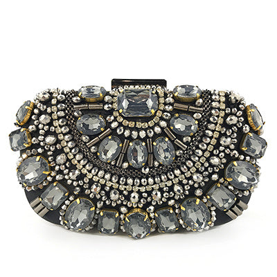 Diamond-studded ladies banquet evening bag OC4050Black