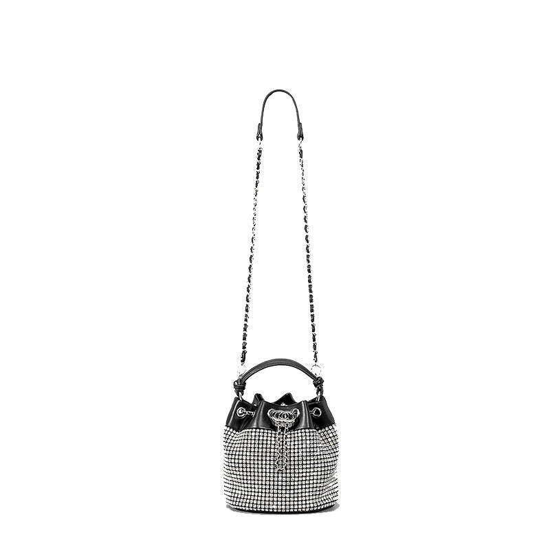 Rhinestone Women's Niche Bling Rhinestone Bucket Bag