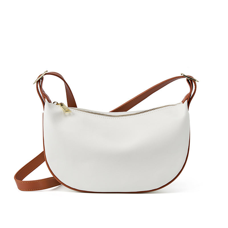 Women's Fashion Retro Dumpling Bag Beige