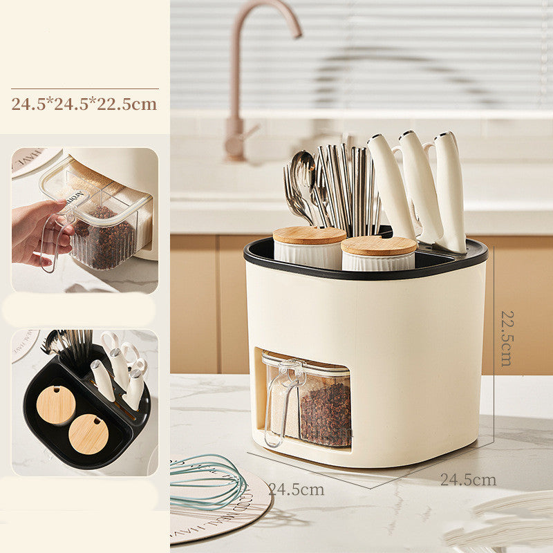 Kitchen Storage Multifunctional Large-capacity Chopstick Spoon Storage Holder Cutlery Knife Fork Kitchen Tools Storage Bucket Set