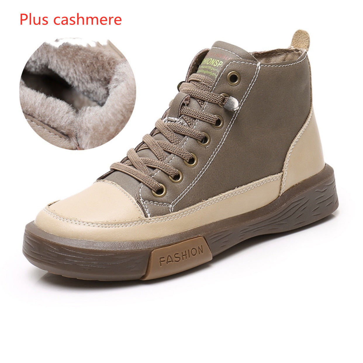 Women's short boots soft sole casual sports shoes Grey plus