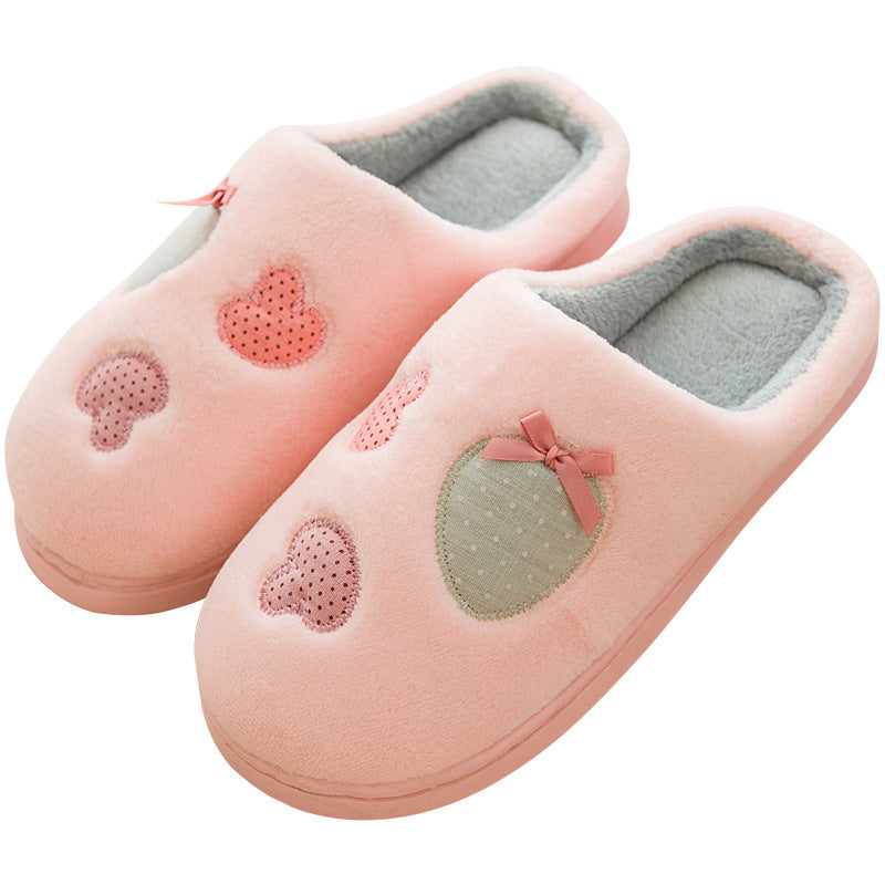 Non-slip home thick-soled cotton slippers