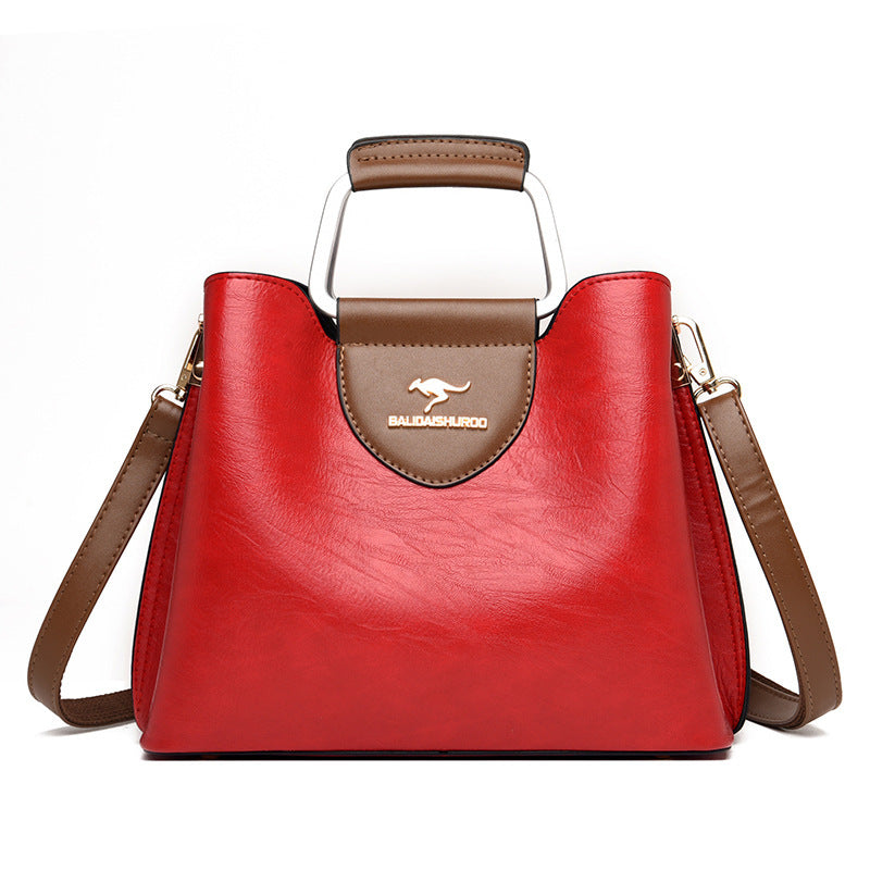 Kangaroo Bag Female Bag New Crossbody Red