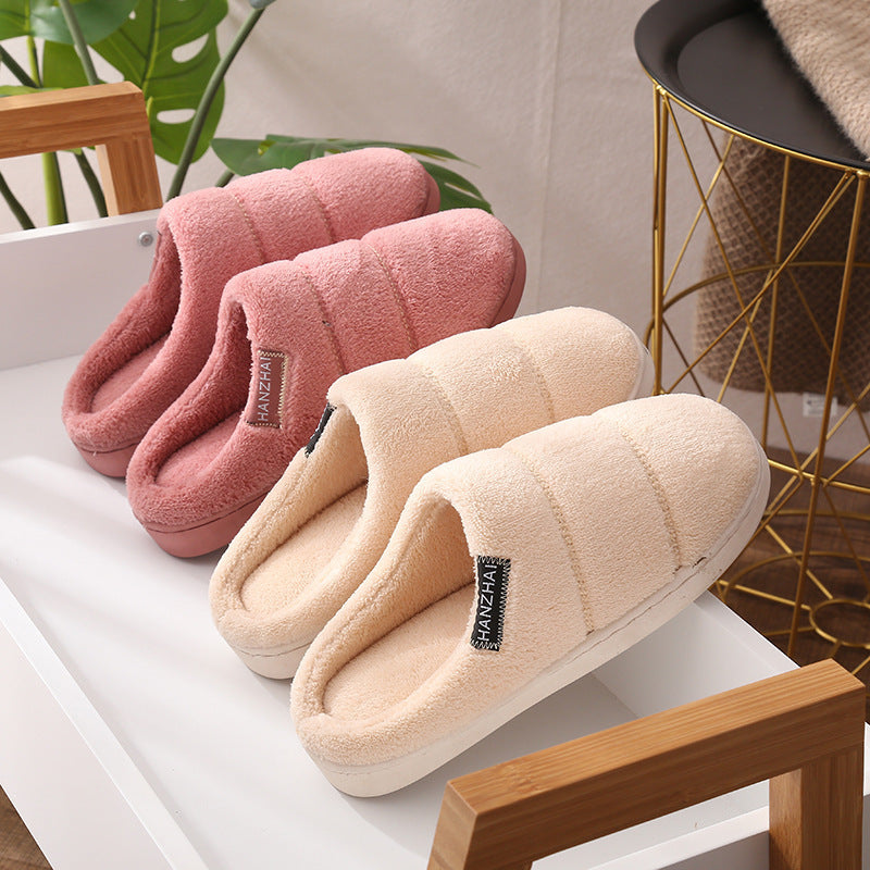 Cotton Slippers Ladies Winter Home Non-slip