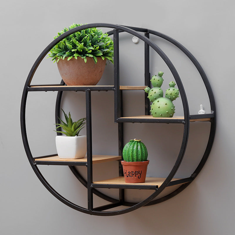 Iron Art Home Decoration Shelf Storage Rack