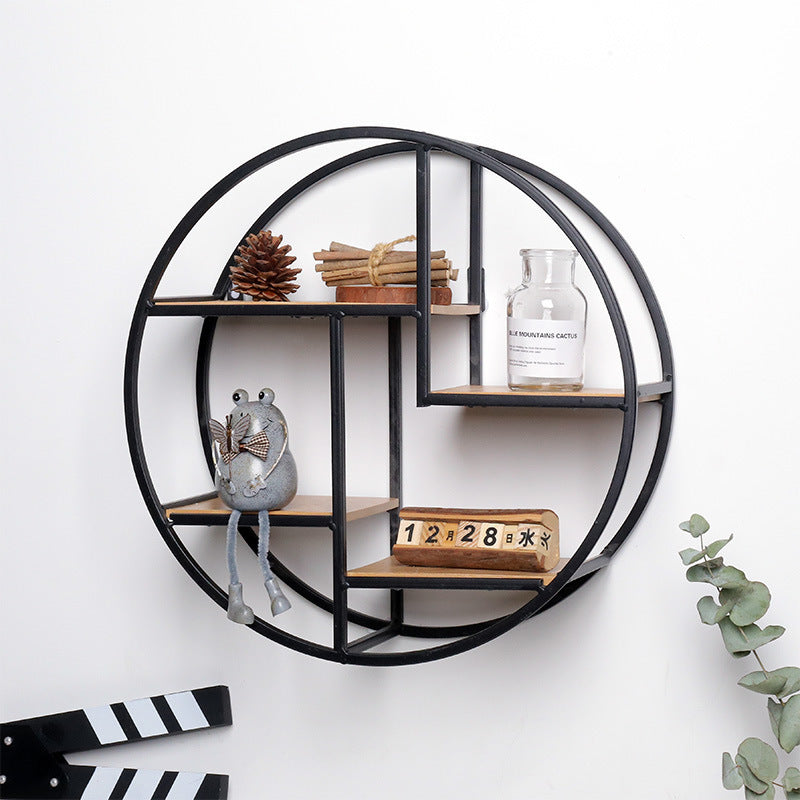 Iron Art Home Decoration Shelf Storage Rack