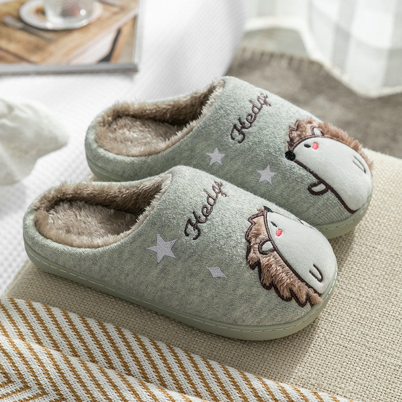 Baby Cotton Slippers Autumn And Winter Boys Indoor Light grey