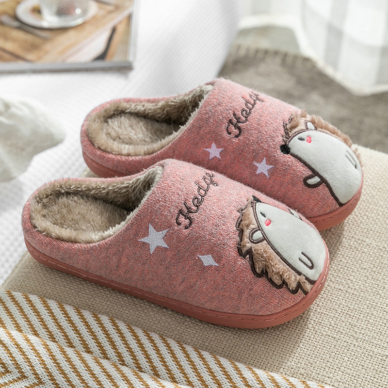 Baby Cotton Slippers Autumn And Winter Boys Indoor Pink